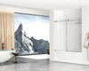 Elegant Kitchen and Bath TD111-6060BNK Frameless tub door 60 x 60 Brushed Nickel