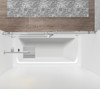 Elegant Kitchen and Bath TD111-6060BNK Frameless tub door 60 x 60 Brushed Nickel