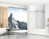 Elegant Kitchen and Bath TD111-6060PCH Frameless tub door 60 x 60 Polished Chrome