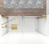 Elegant Kitchen and Bath SD404-4872BGD Semi-frameless hinged shower door 48 x 72 Brushed Gold