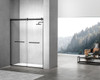 Elegant Kitchen and Bath SD202-6076MBK Frameless shower door 60 x 76 Matte Black