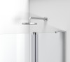 Elegant Kitchen and Bath TD444-6060BNK Frameless tub door 60 x 60 Brushed Nickel