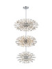 Elegant Lighting 2500G50L3C Vera 50 inch three tiers crystal starburst chandelier in chrome