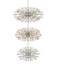 Elegant Lighting 2500G50L3C Vera 50 inch three tiers crystal starburst chandelier in chrome