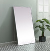 Elegant Decor MR4FL3660S Metal Frame Rectangle Full Length Mirror 36x60 Inch in Silver