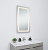 Elegant Decor MRE32436 Genesis 24in x 36in soft edge LED mirror