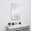 Elegant Decor MRE32730 Genesis 27in x 30in soft edge LED mirror