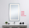 Elegant Decor MRE32040 Genesis 20in x 40in soft edge LED mirror