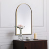 Elegant Decor MR1A2436BRS Metal Frame Arch Mirror 24x36 Inch in Brass Elegant Decor MR1A2436BRS Metal Frame Arch Mirror 24x36 Inch in Brass
