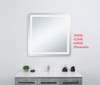 Elegant Decor MRE33636 Genesis 36in x 36in soft edge LED mirror