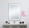 Elegant Decor MRE32440 Genesis 24in x 40in soft edge LED mirror