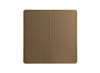 Elegant Decor MR804848BR Soft corner metal square mirror 48x48 inch in Brass