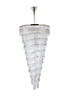 Elegant Lighting 1201SR36PN/RC Sydney 36.5 inch spiral crystal chandelier in polished nickel