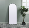 Elegant Decor MR1A2874SIL Metal Frame Arch Full Length Mirror 28x74 Inch in Silver Elegant Decor MR1A2874SIL Metal Frame Arch Full Length Mirror 28x74 Inch in Silver