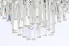 Elegant Lighting 1201S22PN/RC Sydney 21.5 inch square crystal chandelier in polished nickel