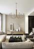 Living District LD722D42SG Layne 42 inch chandelier in Gold
