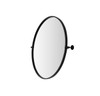 Elegant Décor MR6B24SIL Round pivot mirror 24 inch in silver