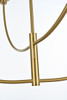 Living District LD814D42SG Nyomi 42 inch chandelier in Satin Gold
