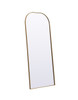 Elegant Decor MR1B2866BRS Metal Frame Arch Full Length Mirror 28x66 Inch in Brass