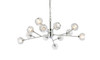 Elegant Lighting 3509D35C Graham 12 Light Pendant in Chrome