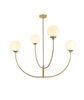 Living District LD814D42BR Nyomi 42 inch chandelier in Brass