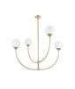 Living District LD814D42BR Nyomi 42 inch chandelier in Brass