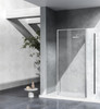Elegant Kitchen and Bath SD188-3576PCH Fixed framed shower door 35 x 76 Polished Chrome