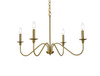 Living District LD5006D30SG Rohan 30 inch chandelier in Satin Gold