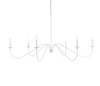 Living District LD5056D60WH Rohan 60 inch chandelier in White