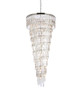 Elegant Lighting 1201SR30PN/RC Sydney 30 inch spiral crystal chandelier in polished nickel