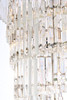 Elegant Lighting 1201SR30PN/RC Sydney 30 inch spiral crystal chandelier in polished nickel