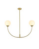 Living District LD816D36BR Nyomi 36 inch chandelier in Brass