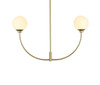 Living District LD816D36BR Nyomi 36 inch chandelier in Brass