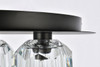 Elegant Lighting 3509F16BK Graham 5 Light Ceiling Lamp in Black