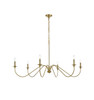 Living District LD5056D54SG Rohan 54 inch chandelier in Satin Gold