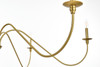 Living District LD5056D54SG Rohan 54 inch chandelier in Satin Gold