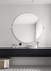 Elegant Décor MR6B30GD Round pivot mirror 30 inch in gold