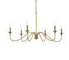Living District LD5056D42SG Rohan 42 inch chandelier in Satin Gold