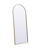 Elegant Decor MR1A3276BRS Metal Frame Arch Full Length Mirror 32x76 Inch in Brass