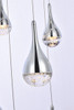 Elegant Lighting 3813D30C Amherst 30 inch LED chandelier in chrome