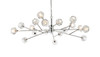 Elegant Lighting 3509D48C Graham 18 Light Pendant in Chrome