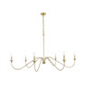 Living District LD5056D60BR Rohan 60 inch chandelier in Brass