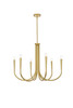 Living District LD722D30BR Layne 30 inch chandelier in Brass