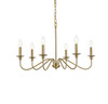 Living District LD5056D30SG Rohan 30 inch chandelier in Satin Gold