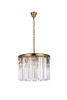 Elegant Lighting 1208D20SG/RC Sydney 20 inch round crystal chandelier in satin gold
