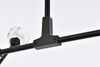 Elegant Lighting 3508D56BK Zayne 10 Light Pendant in Black