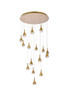 Elegant Lighting 3816D36SG Amherst 36 inch LED chandelier in satin gold
