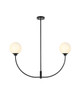 Living District LD816D36BK Nyomi 36 inch chandelier in Black