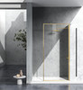 Elegant Kitchen and Bath SD188-3576BGD Fixed framed shower door 35 x 76 Brushed Gold