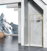 Elegant Kitchen and Bath SD188-3576BGD Fixed framed shower door 35 x 76 Brushed Gold